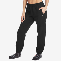 Women's - Champion Reverse Weave Boyfriend  Fleece Pants - Black/Black