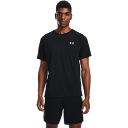 Men's - Under Armour Streaker 2.0 Short Sleeve - Black/Black/Reflective