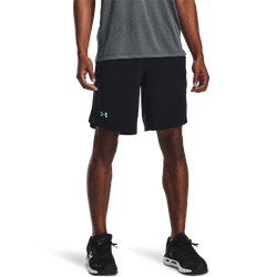 Men's - Under Armour 9" Launch Stretch Woven Run Short - Black/Black/Reflective
