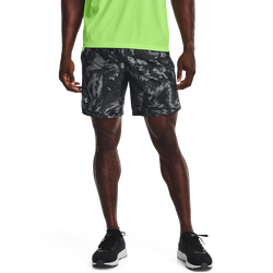 Men's - Under Armour 7" Printed Launch Stretch Woven Run Short - Black
