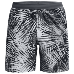 Men's - Under Armour 7" Printed Launch Stretch Woven Run Short - Pitch Gray