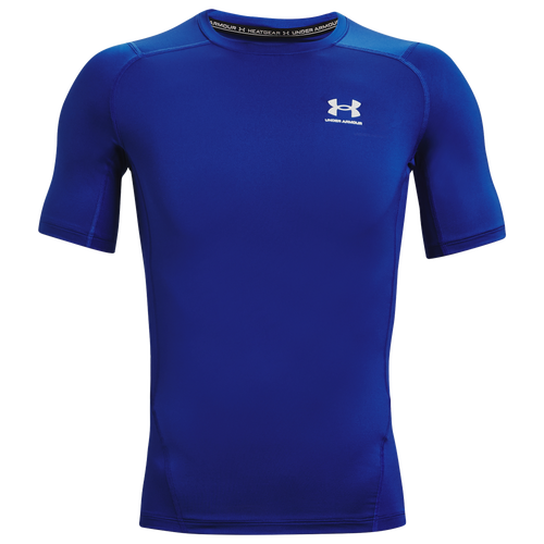 

Under Armour Mens Under Armour HeatGear Armour Compression Short Sleeve Football T-Shirt - Mens Royal/White Size S