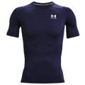 Under Armour HeatGear Compression S/S T-Shirt - Under Armour Midnight Navy/White