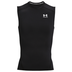 Men's - Under Armour HeatGear Armour Compression S/L Shirt - Black/White