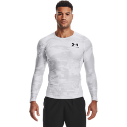 Men's - Under Armour ISOChill Compression L/S Top - Grey Camo
