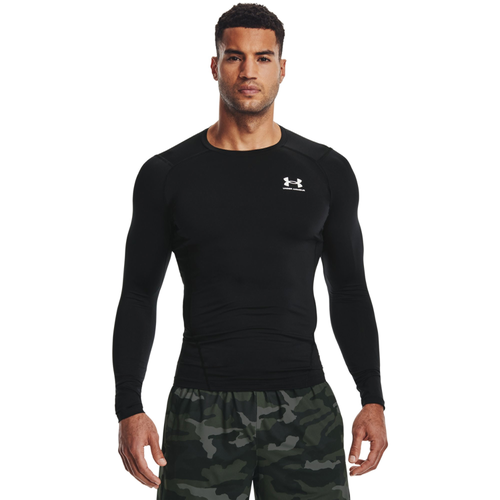 

Under Armour Mens Under Armour HeatGear Armour Comp L/S T-Shirt - Mens Black/White Size 3XL