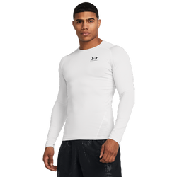 Men's - Under Armour HeatGear Armour Comp L/S T-Shirt - Black/Distant Grey