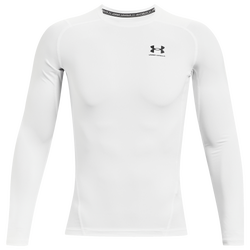 Men's - Under Armour HeatGear Armour Comp L/S T-Shirt - White/Black