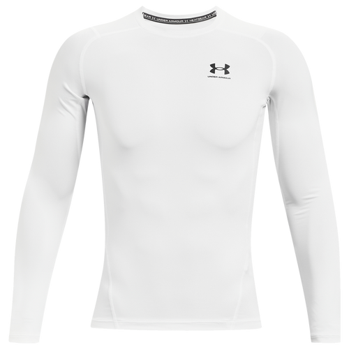 

Under Armour Mens Under Armour HeatGear Armour Comp L/S T-Shirt - Mens White/Black Size XL