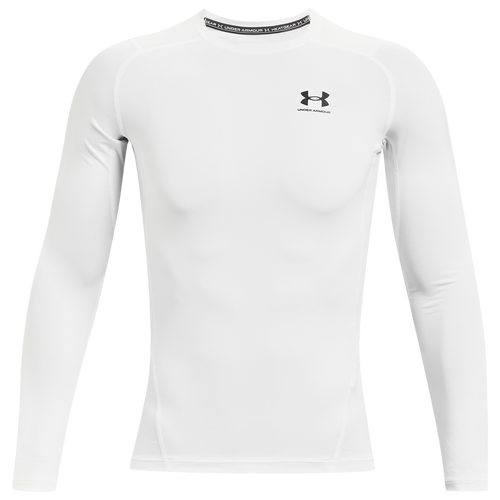 

Under Armour Mens Under Armour HeatGear Armour Comp L/S T-Shirt - Mens White/Black Size M