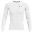 Under Armour HeatGear Armour Comp L/S T-Shirt - Men's White/Black