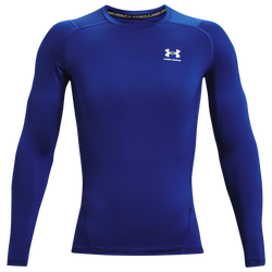 Men's - Under Armour HeatGear Armour Comp L/S T-Shirt - White/Royal
