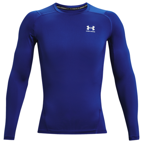 

Under Armour Mens Under Armour HeatGear Armour Comp L/S T-Shirt - Mens White/Royal Size L