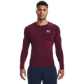 Under Armour HeatGear Armour Comp L/S T-Shirt - Under Armour Maroon/White