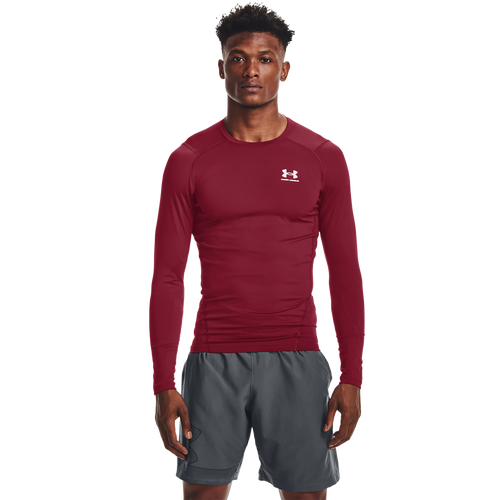 

Under Armour Mens Under Armour HeatGear Armour Comp L/S T-Shirt - Mens Cardinal Size M