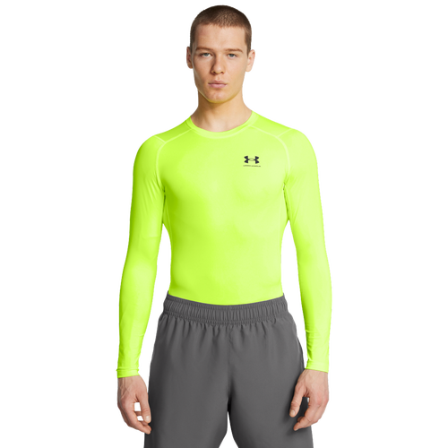 

Under Armour Mens Under Armour HeatGear Armour Comp L/S T-Shirt - Mens Black/High Vis Yellow Size XL