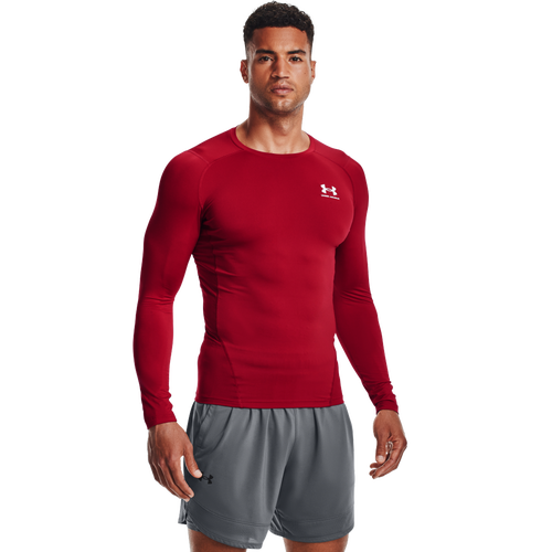 

Under Armour Mens Under Armour HeatGear Armour Comp L/S T-Shirt - Mens Flawless/White Size S