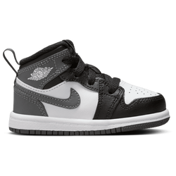 Boys' Toddler - Jordan AJ 1 Mid  - Grey/White/Black