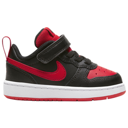 Boys' Toddler - Nike Court Borough Low 2  - White/Black/Red