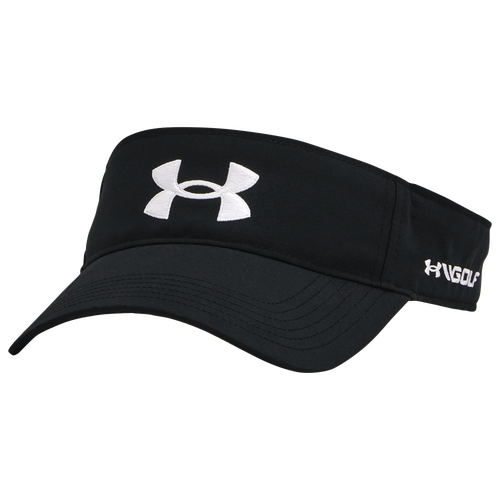 

Under Armour Mens Under Armour Golf96 Visor - Mens Black/White Size One Size