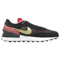 Women's - Nike Waffle One - Black/Lime Ice/Magic Ember