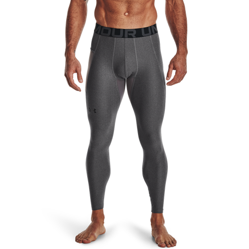 

Under Armour Mens Under Armour HG Armour 2.0 Compression Tights - Mens Carbon Heather/Black Size M