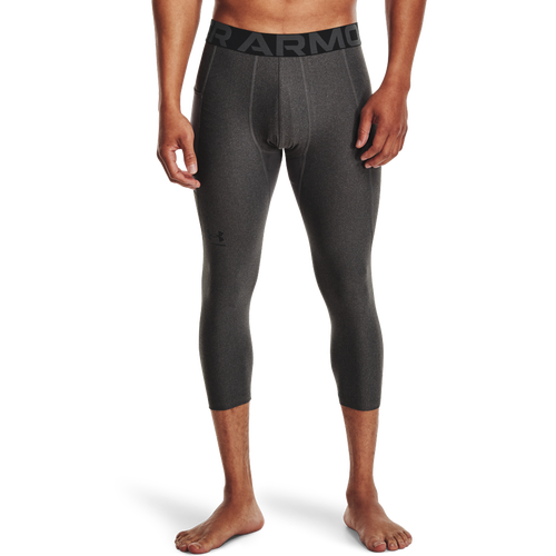 

Under Armour Mens Under Armour HG Armour 2.0 3/4 Compression Tights - Mens Carbon Heather/Black Size S