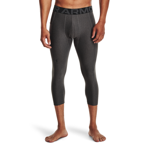 

Under Armour Mens Under Armour HG Armour 2.0 3/4 Compression Tights - Mens Carbon Heather/Black Size M