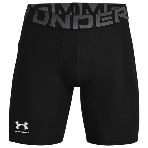 

Under Armour Mens Under Armour HG Armour 2.0 6" Compression Shorts - Mens Black/White Size S