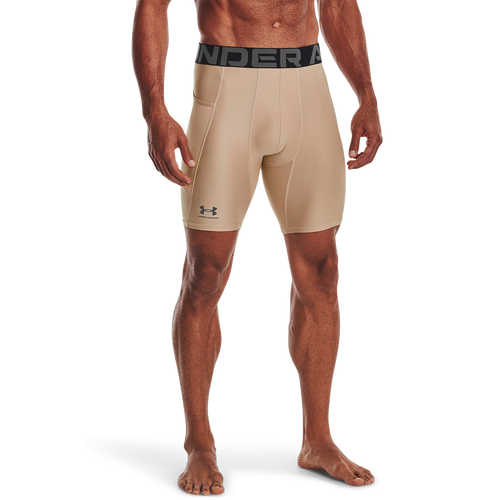 

Under Armour Mens Under Armour HG Armour 2.0 6Compression Shorts - Mens Beige/Graphite Size LT