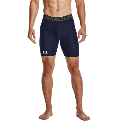 

Under Armour Mens Under Armour HG Armour 2.0 6Compression Shorts - Mens Midnight Navy/White Size L