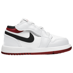 Boys' Toddler - Jordan AJ 1 Low - White/Gym Red/Black