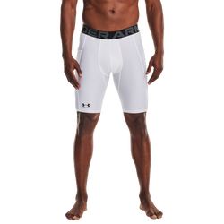Men's - Under Armour Heatgear Armour 9" Compression Shorts  - White/Black