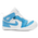 Jordan AJ 1 Crib Bootie - Boys' Infant White/Dark Powder Blue