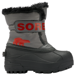 Boys' Toddler - Sorel Snow Commander  - Gray/Red