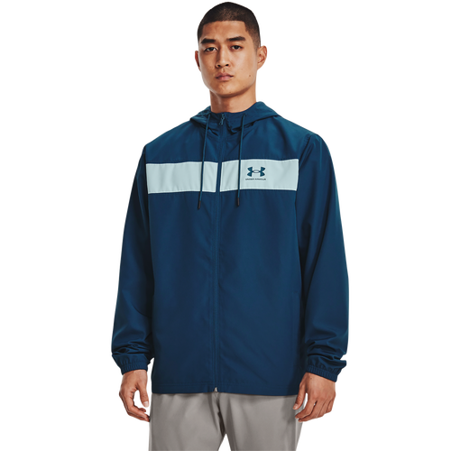 

Under Armour Mens Under Armour Mens UA Sport style Windbreaker Jacket - Mens Petrol Blue/Fuse Teal/Petrol Blue Size S