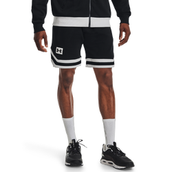 Men's - Under Armour Rival Fleece Amp Shorts - Black/Black