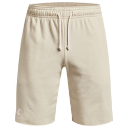 Men's - Under Armour Rival Fleece Shorts - Stone/Onyx White
