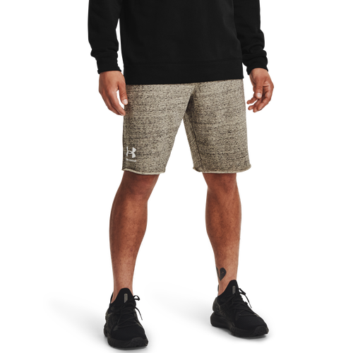 

Under Armour Mens Under Armour Rival Fleece Shorts - Mens Onyx White/Khaki Base Size 3XL