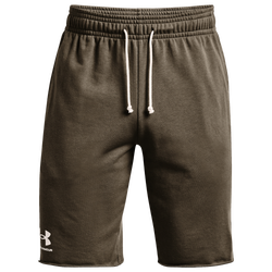 Men's - Under Armour Rival Fleece Shorts - Tent/Onyx White