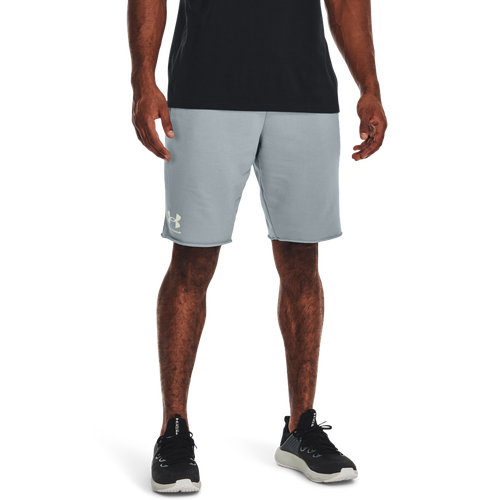 

Under Armour Mens Under Armour Rival Fleece Shorts - Mens Harbor Blue/Onyx White Size L