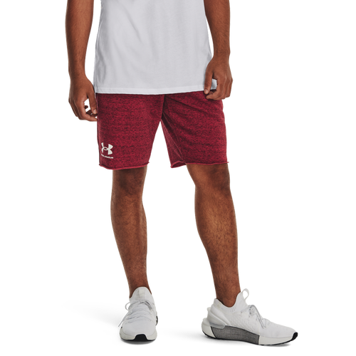 

Under Armour Mens Under Armour Rival Fleece Shorts - Mens Onyx White/Chakra Full Heather Size S