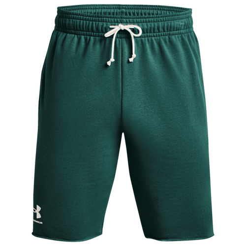 

Men's Under Armour Under Armour Rival Fleece Shorts - Men's Coastal Teal/Onyx White Size 3XL