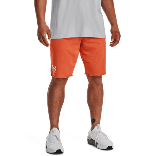 

Under Armour Mens Under Armour Rival Fleece Shorts - Mens Orange Blast/Onyx White Size XL