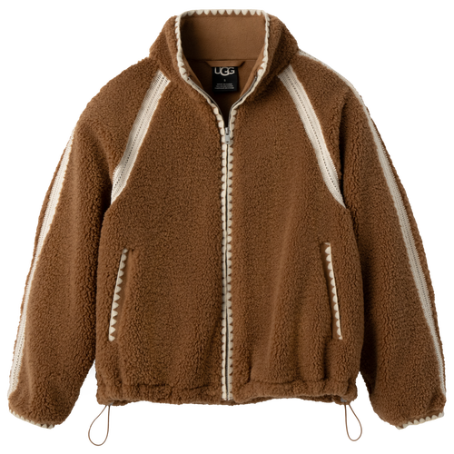  - UGG NIKIA CROCHET UGGFLUFF JACKET - Chestnut