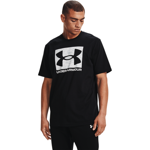 

Under Armour Mens Under Armour ABC Camo Boxed Logo Short Sleeve T-Shirt - Mens Black/Black Size L