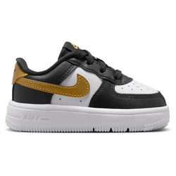 Girls' Toddler - Nike Air Force 1 Low Lace  - Black/Gold