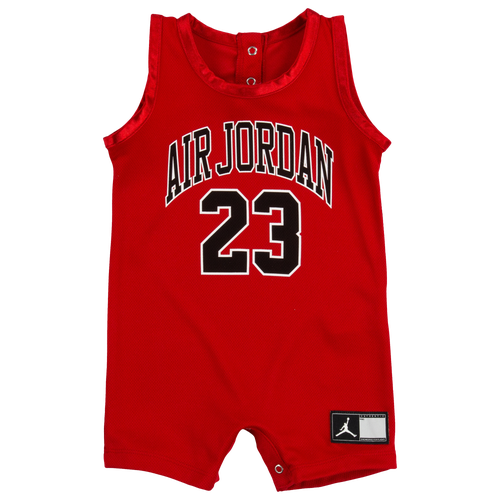 

Jordan Girls Jordan 23 Jersey Romper - Girls' Infant Red/Red Size 18MO