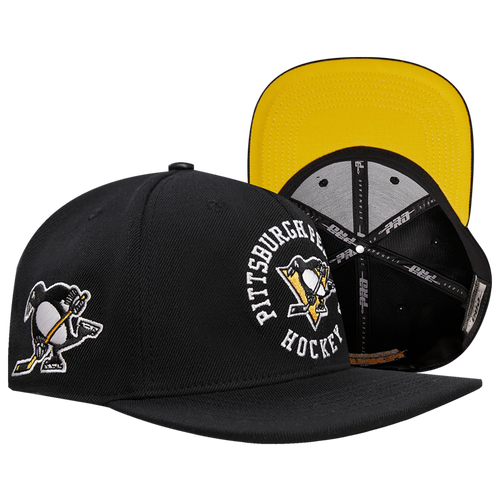 MENS - Pro Standard Penguins Hybrid Snapback Cap - Black