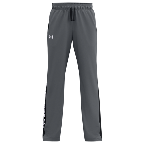 

Boys Under Armour Under Armour Brawler 2.0 Pants - Boys' Grade School Pitch Gray/Black/White Size S